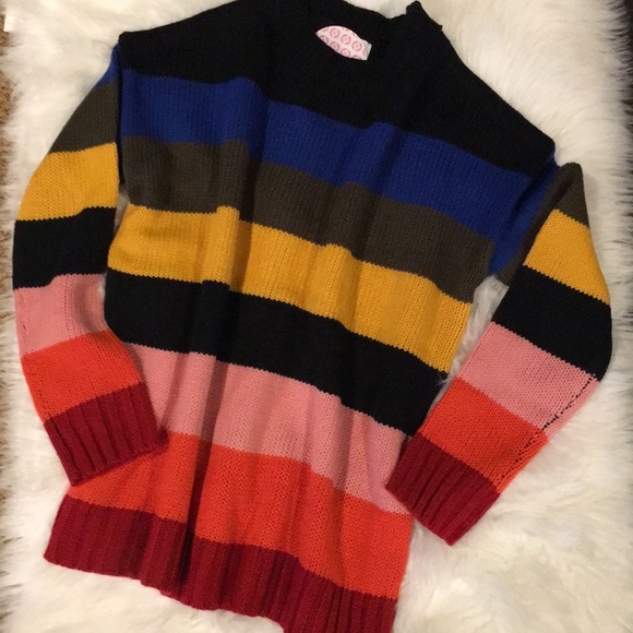 Multi Color Striped Sweater - Picture 2 of 4
